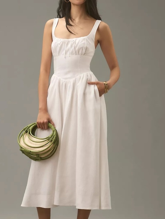 Reformation Dresses & Skirts - Reformation Balia Linen Midi Dress NWOT
